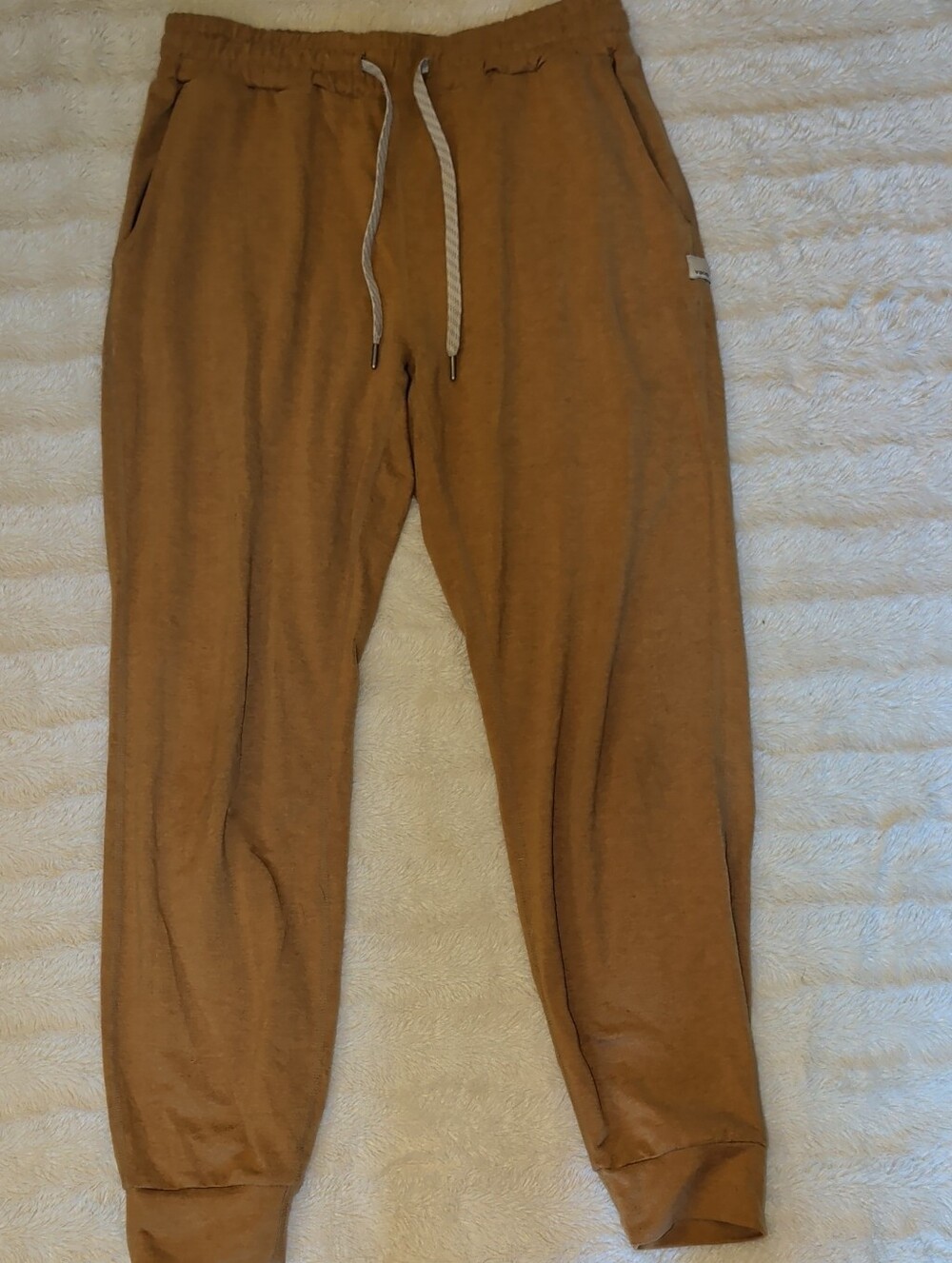 Women's Vuori Golden Yellow Cropped Joggers with Drawstring
